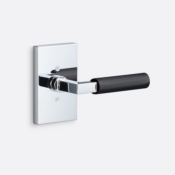 Sure-Loc Hardware Sure-Loc Hardware Levanto Dummy Rosette, Flat Black, Smooth Grip in Flat Black LV100 FBL GRIP-SM FBL - main
